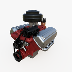 AVA.png Fichier STL Moteur HEMI vintage V8・Design pour impression 3D à télécharger