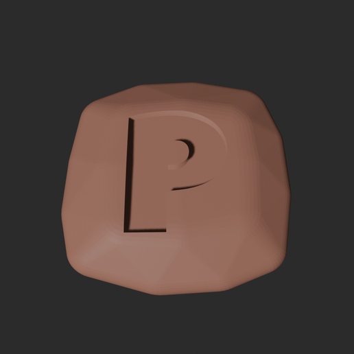 P Stone - 3D Printable Game Token