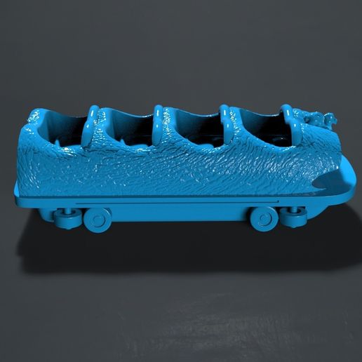 高精度3Dプリント　自動車用　スプレー型スタッシュケース　ブルー 💦 Splash mountain car - disney・ STL File for ・Cults