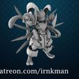 @patreon.com/irnkman Free STL file Armored Mewtwo (Pokemon GO Variant/35mm Scale Series)・3D printable object to download