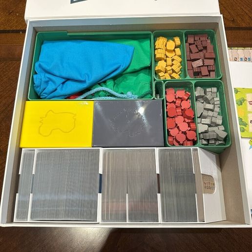 Emberleaf Boardgame Insert - No Lid Lift, Fits Sleeves, Shake Proof - 3D model önizlemesi