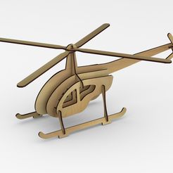 helicoptero-final.jpg STL file Helicopter - 3D Jigsaw Puzzle・3D printable model to download