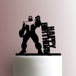 JB_Thanos-Happy-Birthday-225-A767-Cake-Topper.jpg Fichier STL JOYEUX ANNIVERSAIRE THANOS TOPPER・Design à télécharger et à imprimer en 3D
