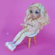 2.webp Doll Chair,Barbie ,Rainbow High doll ,Doll Furniture