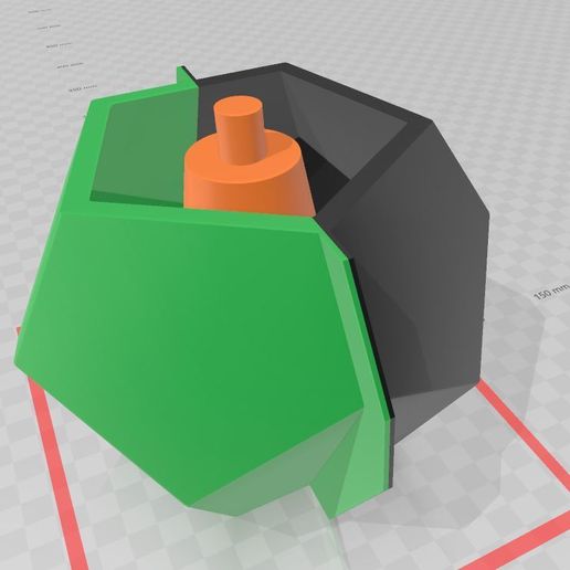 Molde maceta Dodecaedro - 3D model önizlemesi