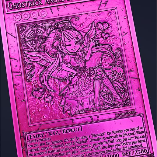 Ghostrick Angel of Mischief - yugioh STL File for 3D printingCults