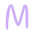 M_Cover.stl LED Alphabet Font NEW Walt Disney Name Lamp by T-D3SIGN