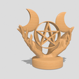 Shapr-Image-2024-02-02-162229.png Mystical goddess hands, crescent moon, Triple Goddess Knot, Neopaganism symbol, Wiccan pentagram, pentacle, Occult design, Esoteric