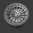 w1.JPG STL file JNS Style wheel set for diecast models 1/43 1/24 1/18 1/10....・3D printer design to download, BlackBox