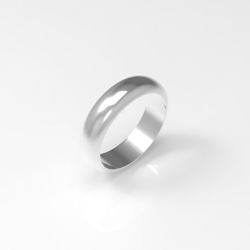 x25 half rim ring 5.5mm - half rim ring semi circle 3D model