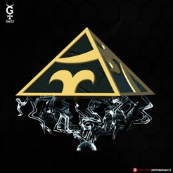 Obsidian_Pyramid-01.jpg STL-Datei Obsidian-Pyramidenspitze (einfach)・3D-druckbares Modell zum Herunterladen