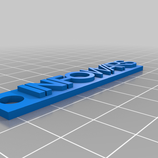 infowars.com keychain 3D model