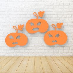 untitled.574.jpg STL-Datei Haloween-Kürbis-Set・Design für den 3D-Druck zum Herunterladen