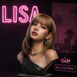 blackping-lisa.png Lisa Inspired K-Pop Idol Bust Statue
