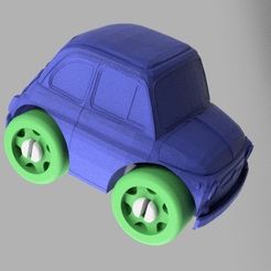 b6c0a0010a9061802bac50810600e56e_display_large.jpg Free STL file Fiat 500 - Duplo Compatible・3D printable object to download