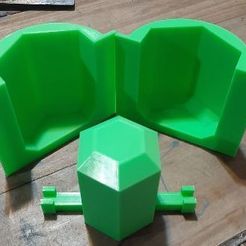 123.JPG STL file hexagon concrete planter mold・3D printable design to download