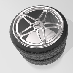 1-gobelet-2.png STL file Mercedes rim cup・3D printer design to download