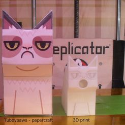 GrumpyCat.jpg Fichier 3D gratuit Maison d'oiseau Grumpy Cat・Modèle pour impression 3D à télécharger