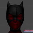 catwoman_helmet_3d_print_model-01.jpg Catwoman Helmet Cosplay - Catwoman Cowl DC Comics