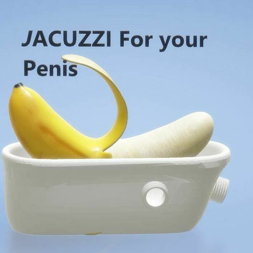 Dick Jacuzzi - the ultimate relaxing bath tub only for your penis --  make your man happy STL File for 3D printingCults