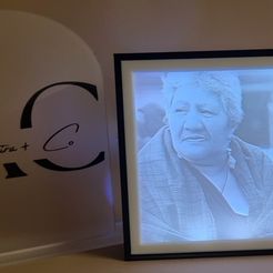 334985654_1998101090376155_7844689700755526484_n.jpg STL file Lithophane shadow box・Model to download and 3D print