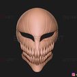 08.jpg Hollow Mask - Kurosaki Ichigo - Bleach 3D print model