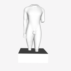 Capture d’écran 2018-09-21 à 18.36.48.png Бесплатный STL файл Later Kouros from Actium at The Louvre, Paris・Объект для скачивания и 3D печати