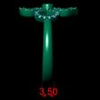 2e.jpg Clover Flower Diamond Engagement Ring