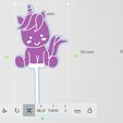 Screenshot-2022-10-02-132002.jpg STL file Unicorn - shooting star - rainbow - crown - set - Cake Toppers・3D printing template to download, LayersnLines
