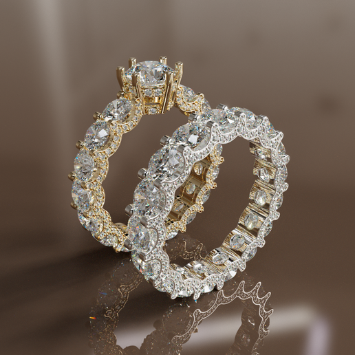 💎 High Jewellery Diamond Rings 3D print model・ STL File for 3D printing ...