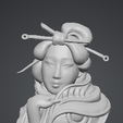 GUEISHA-MODEL-2.png Busto Decorativo de Gueixa