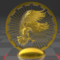 Screenshot_3.png Eagle Desktop Sculpture - Suspended 3D - Thread Art