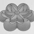 wf2.jpg Lotus leaves Florentine rosette onlay relief 3D print model