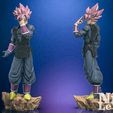 Diorama-21.jpg Black Son Goku Super Saiyan Rose Dragon Ball 3D Printable