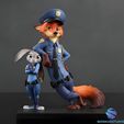 000.jpg Zootopia 2 Diorama 3D (Qualidade Premium) - Judy & Nick Cops STL para impressão