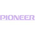 Pioneer.stl Vintage PIONEER electronics sign