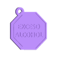 alcohol.stl STL file Keychains meme excesses / high in labeling・3D printable model to download