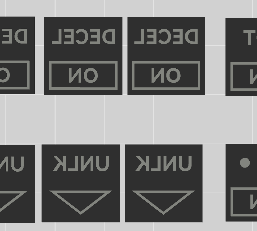 ️ Airbus A320 AutoBrake Panel for SL3 MIP・ 3D File for 3D printing・Cults