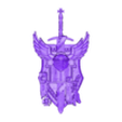 grey knight shield  right hand.stl grey knights demon shield