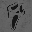 DqXUI984651320JMW4AIUI3g.png GHOSTFACE FACE - READY TO PRINT! 3D PRINTABLE STENCIL