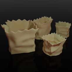 PAPER1.jpg Archivo STL BOLSA DE PAPEL MACETA・Plan de impresión en 3D para descargar