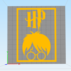 hp1.png STL-Datei Wandkunst Harry Potter・Design für den 3D-Druck zum Herunterladen