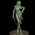 blender_zkZilNBQrc.png Psylocke, X-men, Figurine habillée, de Marvel Rivals pour impression 3d