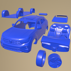 a27_005.png STL file Volkswagen Atlas Cross Sport Regular 2021 PRINTABLE CAR IN SEPARATE PARTS・3D printing template to download