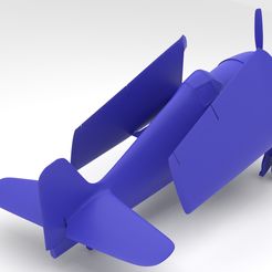 d3.jpg STL file Grumman F6F Hellcat folded・3D print model to download