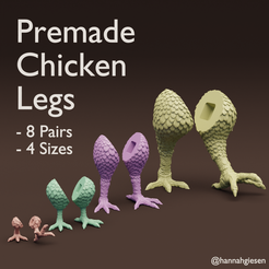 Thumbail-Kit.png Chicken Legs - 8 Pairs  Premade - For Kitbashing Babayaga Style walking Things