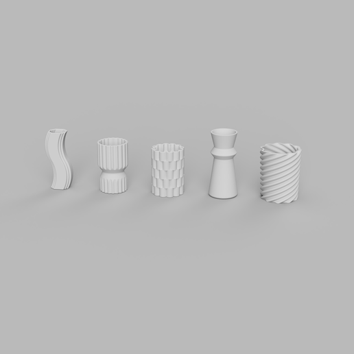 🏺 1/12 Maßstab Miniatur Moderne Vase Set (5psc) für Puppenhäuser und ...