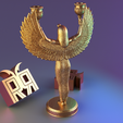 render_29.png Egyptian Isis Statue Goddess Sculpture candleholder