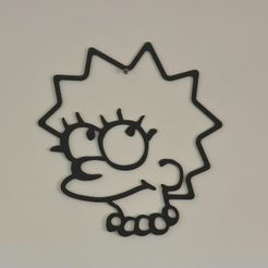 20210811_112257.jpg Free STL file Lisa Simpson Wall decoration・3D printing design to download