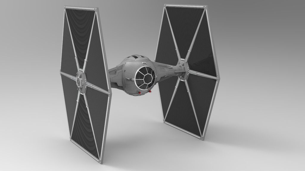 stl file star wars tie fighter with interior 3d model template to download and 3d print cults